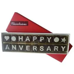 Yummy Happy Anniversary SMS Chocolates for Your Sweetheart