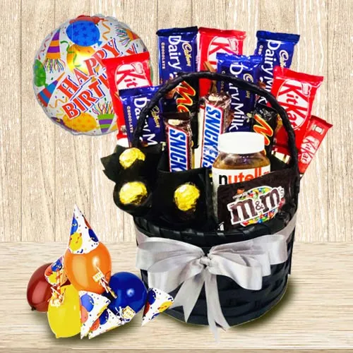 Yummy Chocolate Gift Basket for Boys and Girls
