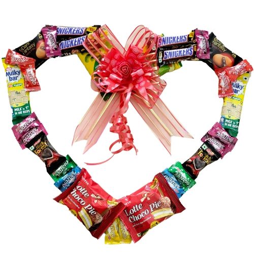 Special Chocolate Heart Wreath