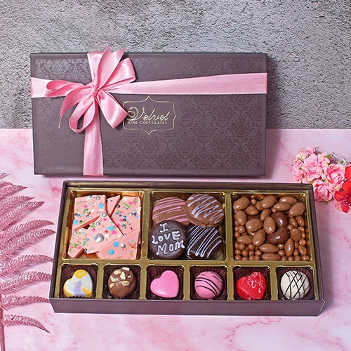 Yummy Chocolates N Assortments Moms Day Gift Box