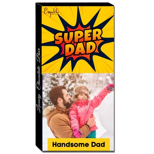 Assorted Super Dad Personalized Chocolate for Fathers Day