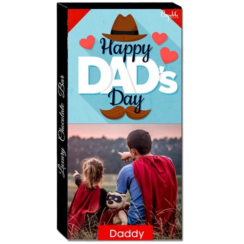 Wholesome Personalized Chocolate Bar for Dad