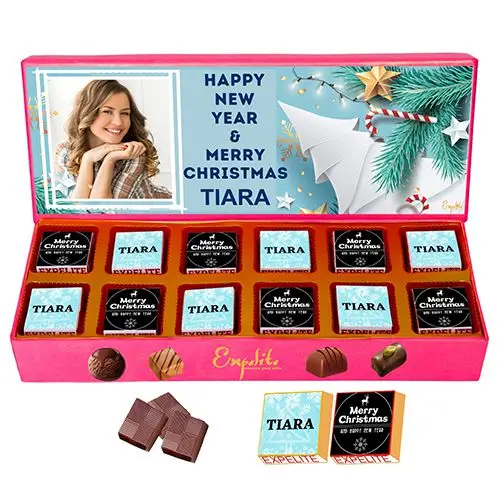 Festive Flavoured Personalized Chocolates Box