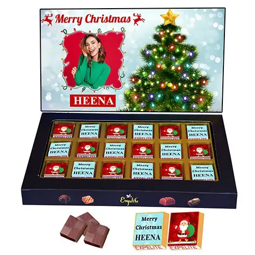 Delicious N Personalized X Mas Chocolates Box