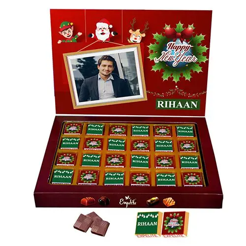 Ecstatic New Year Customized Chocolates Box