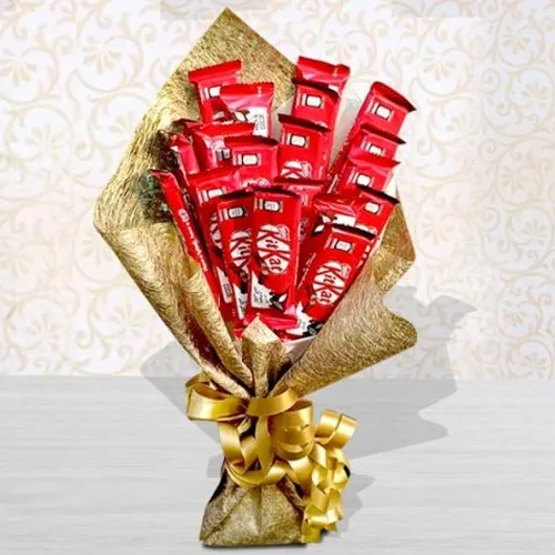 Remarkable Bouquet of Kitkat Chocolates
