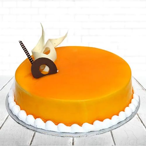 Extraordinary Eggless Mango Cake with Chocolate Thins Topping