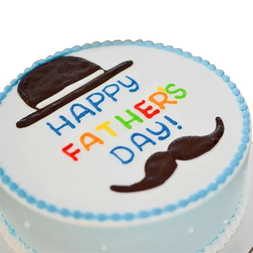 Classic Fathers Day Wishing Cake