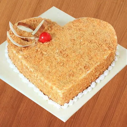 Order Butter-Scotch Cake in Heart Shape