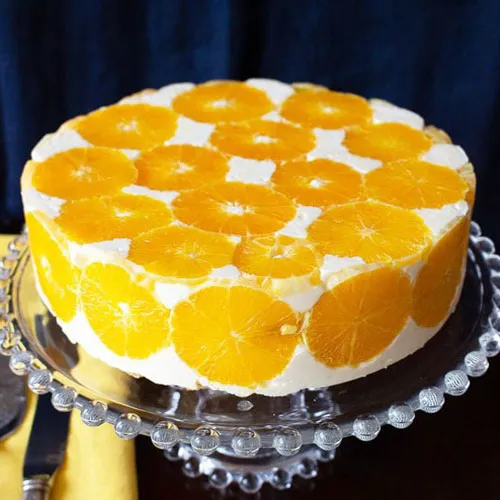 Online Vanilla Fresh Fruits Cake