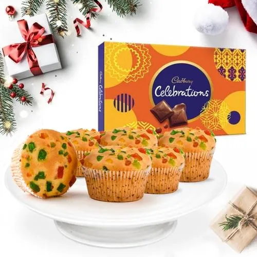 Lavish Tutty Fruity Muffins with Cadbury Celebration