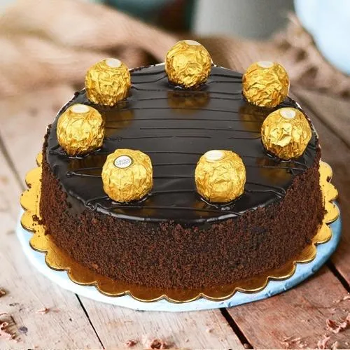 Chocolate-Flavored Ferrero Rocher Cake	