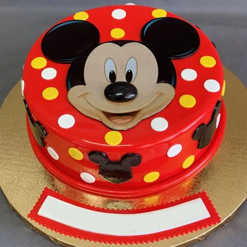Yummy Birthday Special Mickey Designed Cake