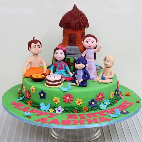 Exceptional Chota Bheem Special Theme Cake