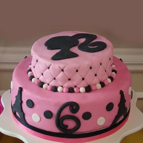 Wholesome Two Tier Barbie Cake for Youngster