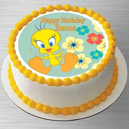 Smooth Kids Party Special Tweety Photo Cake