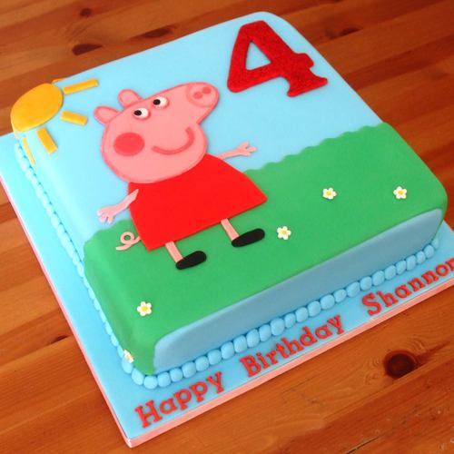 Toothsome Peppa Pig Egg-less Cake for Kids