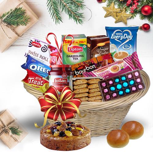 Basketful of Exotic Christmas Bites<br>