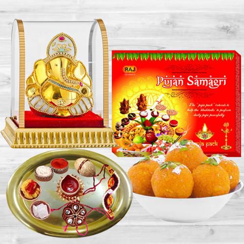 Captivating Diwali Pooja Items with Lord Idol