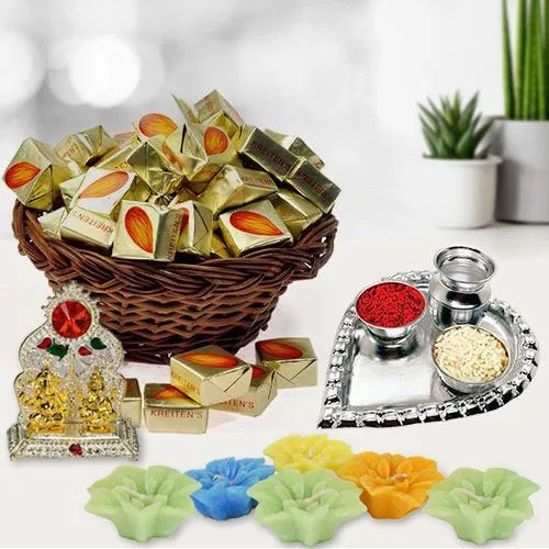 Exclusive Pooja Gift Hamper with Almond Toffees