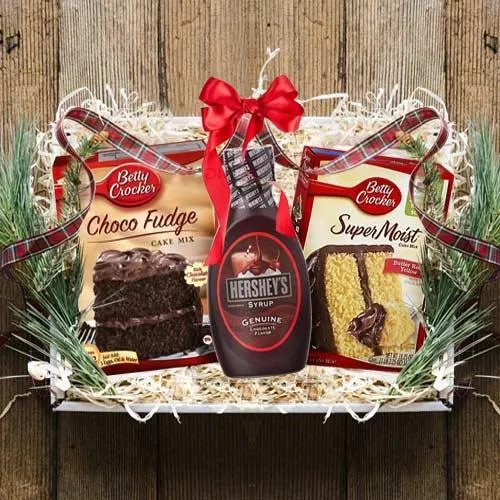 Mouth-Watering Chocolate Cake Gift Hamper