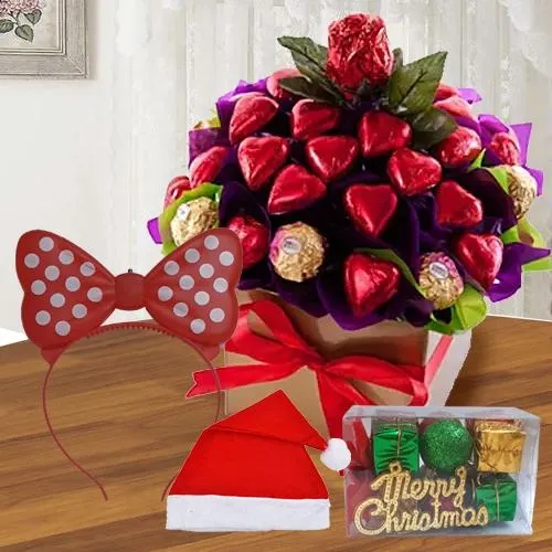 Wonderful Heart Shaped Handmade N Ferrero Rocher Chocos<br>
