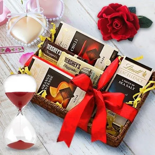 Irresistible Chocolate Treat with Rose N Love Timer