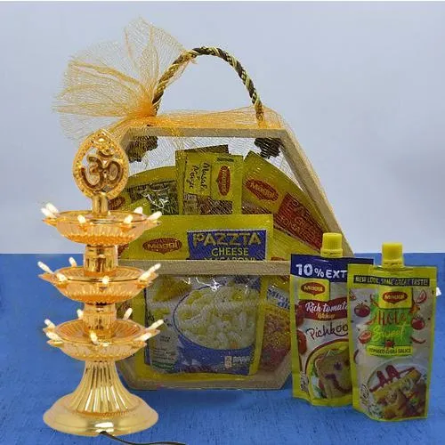 Trendy Maggie Magic Delight Basket with LED Tower Lamp