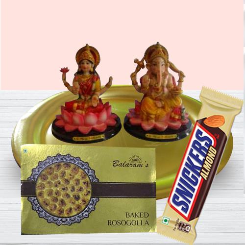 Elegant Thali with Balaram Mullick Baked Rasgulla n Chocolate