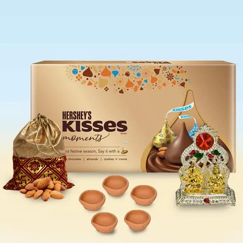 Lovely Hersheys Kisses n Almond Potli with Religious Mandap
