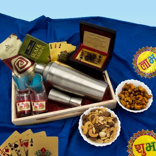 Ideal Diwali Night Combo with Cocktail Mix n Poker Cards