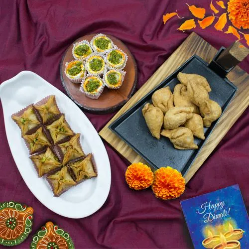 Irresistible Pyramid Baklava with Haldiram Sweets n Snacks, Laxmi-Ganesh Coin