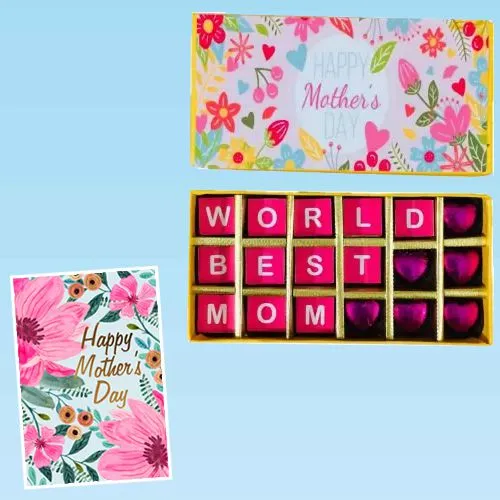 Affectionate Worlds Best Mom Personalized Handmade Chocolate Pack with Card