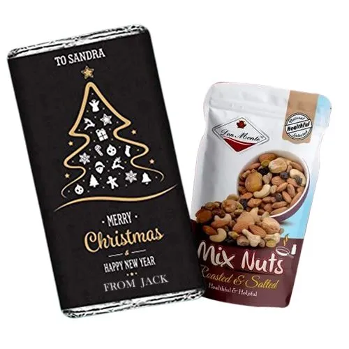Mixed Nuts Magic N Merry X-Mas Personalized Choco