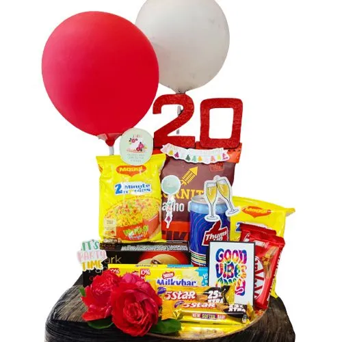 Exquisite Birthday Special Chocolate N Snacks Gift Hamper