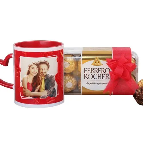 Wonder-maker Customized Coffee Mug n Ferrero Rocher Gift Pack