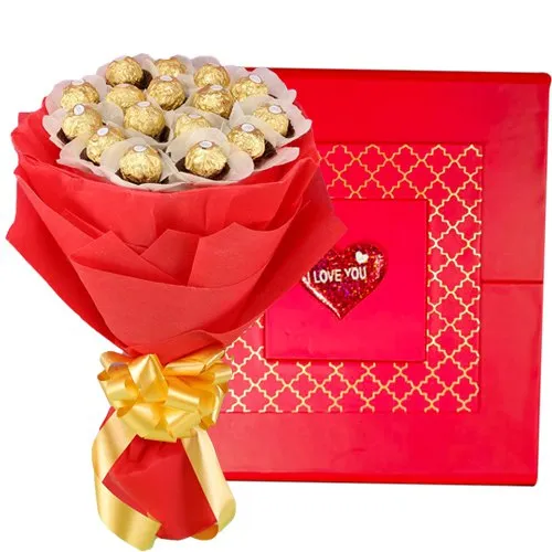 Marvelous Box Arrangement of Ferrero Rocher Chocolate