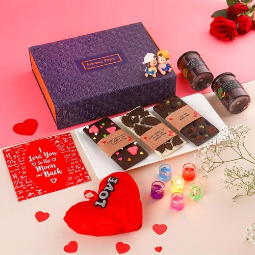 Tasty Chocolates with Scented Candle N Assortments Gift hamper