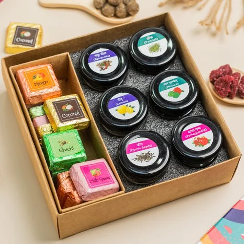 Delectable Chocolates with Assorted Mukhwas Gift Pack