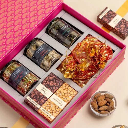 Irresistible Choco Nutty Gift Box with Assorted Mukhwas