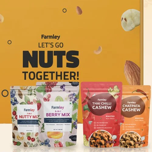 Delightful Nutty Mix N Berry Mix with Flavored Cashews from Farmley
