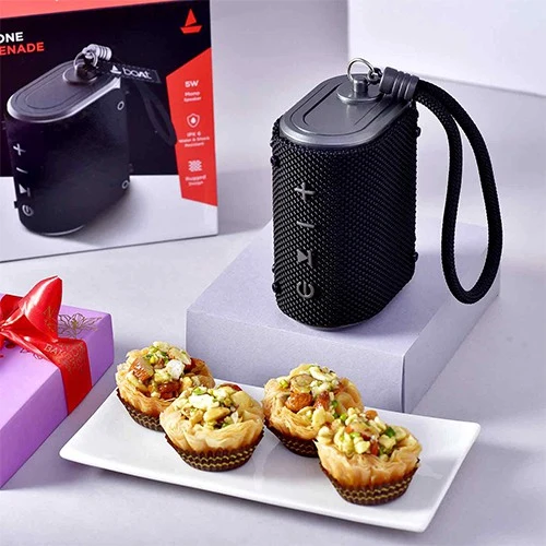Special Combo of Boat Bluetooth Speaker N Baklawa for Dad