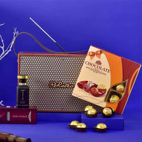 Delectable Chocolates N EDP Hamper for Musicophile Dad