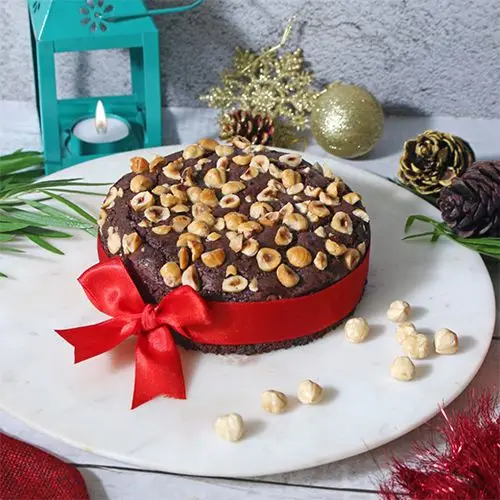 Luscious Hazelnut N Nutella Chocolate Cake