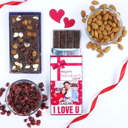 Wholesome Personalized Valentines Chocolate Bar
