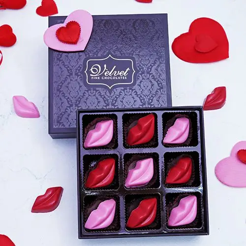 Indulgent Lip Shaped Chocolate Gift Box
