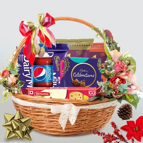 Perfect Moods of Happiness Gift Basket with Cadbury Assortment