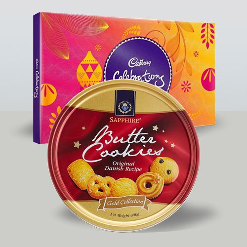 Tasty Danish Cookies n Cadbury Celebrations on Xmas