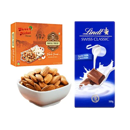 Premium Shree Mithai Almond Treat with Lindt Excellence