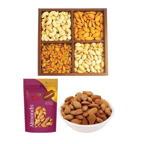 Royal Pack of Almond Treat from Shree Mithai with Assorted Dry Fruits